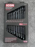 Icon Professional Ratcheting Wrench Set 15 Degree Reversible Metric WRAM-10. Fixed Price $134.99.