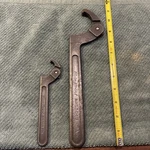 Blue-point Snap-on AHS300B + AHS304B Adjustable Hook Spanner Wrenches. Fixed Price $59.00.