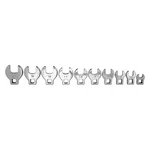 10-PIECE 3/8" Drive To 21 Mm Full Polished Open End Crowfoot Wrench Set. Fixed Price $25.10.