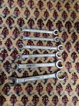 Vintage Sears Craftsman Usa 4PC S.a.e. Flare Nut Line Wrench Set -va- 3/8" 7/8". Fixed Price $45.00.