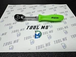 Snap-on Tools Usa New Green 1/4" Drive Hard Grip Long Fixed Ratchet THLD72G. Fixed Price $209.95.
