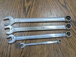 Snap-on Combination Wrench Sae 12PT 4PC Mixed Lot 9/16 1/2 7/16 1/4. Fixed Price $34.00.