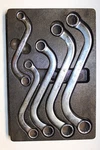 Snap-on Tools 12-POINT Metric S-shaped Box Wrench Set Mm SBXM1012-SBXM1719. Fixed Price $239.00.