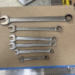 Vintage 6 Piece (5) Snap & (1) Matco Combination Wrench Set 12 Point Sae. Fixed Price $85.00.