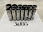 Snap-on Tools Usa New 1/2" Drive Sae Piece Deep 12PT Chrome Socket Set 313SYA. Fixed Price $599.95.
