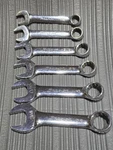 Snap-on 6PC Stubby 12 Point Combination Wrench Set OX118 (CJL062728). Fixed Price $179.99.