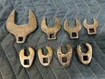 Snap-on Tools 3/8 Drive 1/4" Open End Crowfoot Wrench FCO40 26 24 18 13/16 3/4. Fixed Price $75.00.