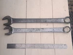 Vtg Snap Tools Usa Oex 34 1-1/16" & 36 1"-1/8" 12 Pt Combination Wrenches. Fixed Price $100.00.