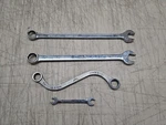 4 Vintage Mac Tools Wrenches 2 Combination 1 Curved Mm Open End. Fixed Price $28.00.