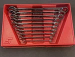 Snap-on Tools Usa New 10PC 12 Point Flank Drive Plus Combo Wrench Set SOEX710. Fixed Price $265.00.