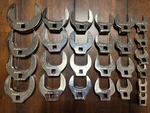Snap-on Tools 26PC 3/8" Dr Sae Open-end Crowfoot Socket Wrench Set 3/8-2. Fixed Price $650.00.