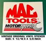 Mac Tools Motorsports Vintage Original Vinyl Decal Sticker-automotive-american. Fixed Price $7.29.