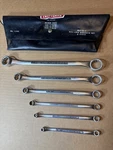 Vintage Craftsman =v= Metric Double Box End Wrench Set No. 4295 6PC 6MM - 24MM. Fixed Price $75.00.