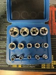 E-torx Set, 14 Piece Female Star Pcs Socket, Blue Case. Fixed Price $24.00.