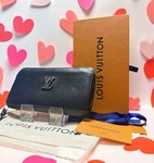 Auth Louis Vuitton Zippy Lock Me Long Wallet Black M62622 From Japan Used W/box. Fixed Price $298.80.